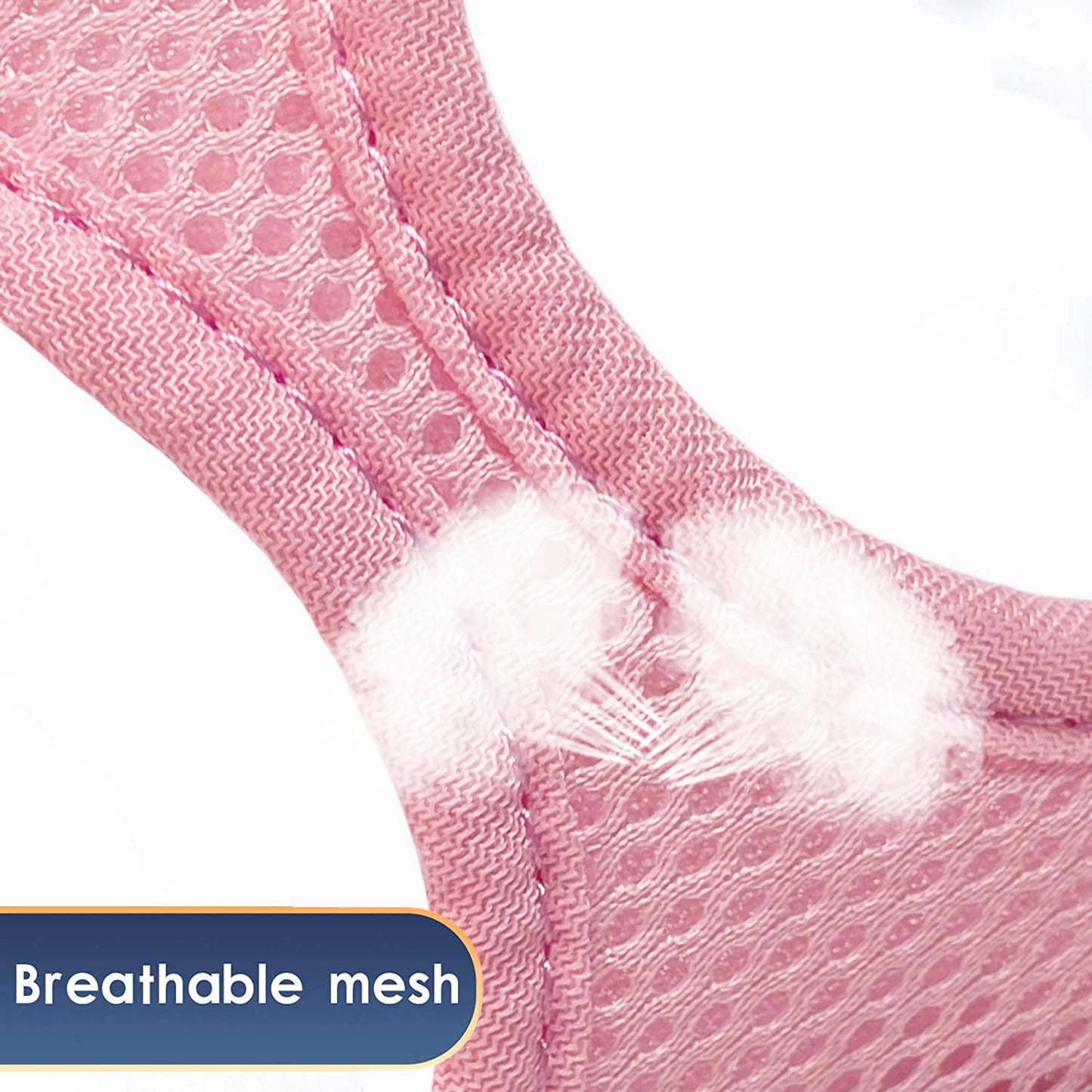 YIMEIS Dog Harness and Leash Set, No Pull Soft Mesh Pet Harness, Reflective Adjustable Puppy Vest for Small Medium Large Dogs, Cats (Pink, Medium)