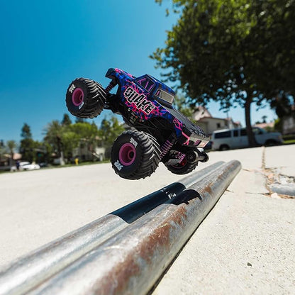 ARRMA RC Truck 1/16 Quake GROM 4X4 RTR Brushed Monster Truck (Battery &amp Charger Included) Purple ARA2137T3