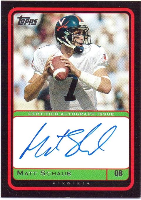 Matt Schaub 2004 Topps Autograph Rookie #T-MS - Atlanta Falcons Virginia Cavaliers