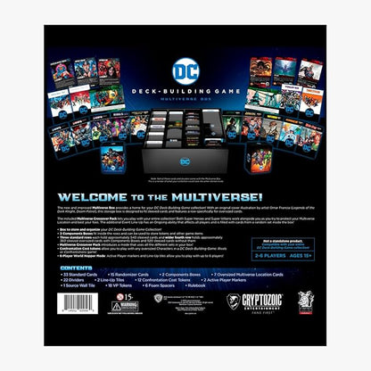 Cryptozoic Super Heroes Edition DC Comics Deckbuilding Game Multiverse Box