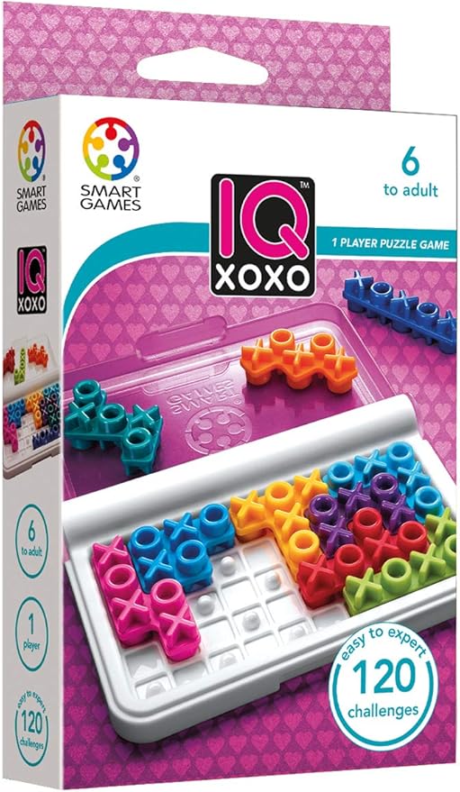 SmartGames IQ Bundles Color Series: IQ Twist &amp IQ XOXO 240 Challenges for Ages 6-Adult
