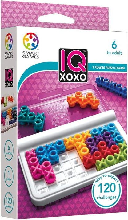 SmartGames IQ Bundles Color Series: IQ Twist &amp IQ XOXO 240 Challenges for Ages 6-Adult