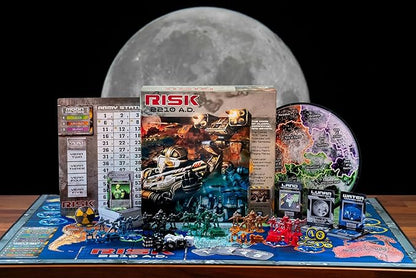 Renegade Game Studios Risk 2210 A.D. Board Game - Strategy Mechs Commanders Moon &amp Underwater Ages 10+ 2-5 Players