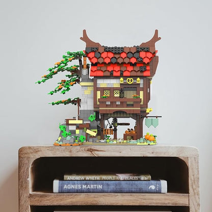 JMBricklayer Medieval Town Bakery Building Set 30111 Adults Modular Buildings House Kit Creative Street View Blocks Model Toy Collection Display Office Room Decor for Teens Adults