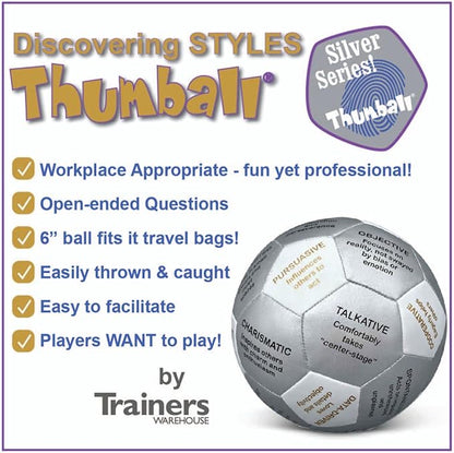 Trainers Warehouse 6 Thumball Collection 32 Prompts for Conversation Team Building Relationship and Training