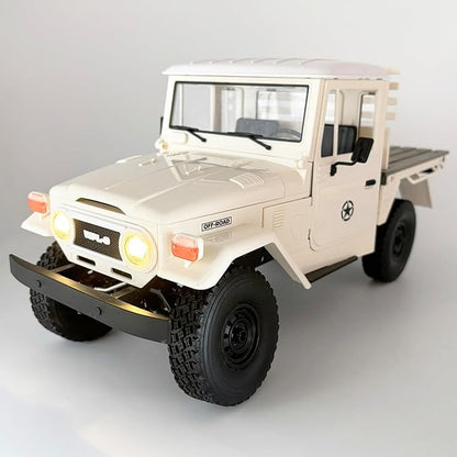 WPL C44 RC Rock Crawler RC Truck 4x4 1/16 Scale Remote Control Crawler Pickup Off Road All Terrain RTR with Proportional Control 370 Motor Upgraded Chassis Hobby Model for Adult