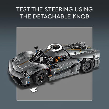 LEGO Technic Koenigsegg Jesko Absolut Grey Hypercar Sports Car Building Set for Boys and Girls Vehicle Racing for Kids Buildable Model Kit Sport Car Toy Motor Enthusiasts’ Gift 42173