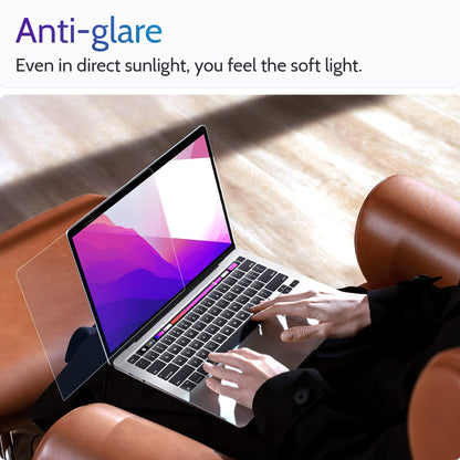 Peslv 3-Pack Anti Blue Light Screen Protector for MacBook Air 13 Inch(2018-2021,M1)&MacBook Pro 13In(2016-2022,M1,M2), 13.3" Mac Laptop Glare Filter Uv Blocker Shield Cover Eye Protection Film