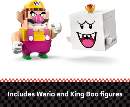 LEGO Super Mario: Mario Kart – Wario &amp King Boo Building Toy for Kids - Buildable Car Toys W/Drifting Action for Boys &amp Girls Ages 8+ - Pretend Play Gift Idea for Birthdays &amp Any Gaming F
