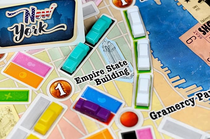Asmodee Ticket to Ride New York Board Game - Train Route-Building Strategy Game Fun Family Game for Kids &amp Adults Ages 8+ 2-4 Players 10-15 Minute Playtime