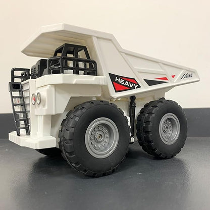 Remote Control Dump Truck 2.4Ghz 11 Channel RC Construction Vehicle Toy with Lights Music Electric Transport Garbage Truck Toys for Teen Birthday Gift