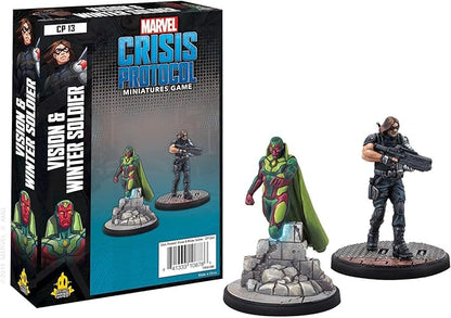 Marvel: Crisis Protocol Vision and Winter Soldier CHARACTER PACK - Heroes of Ever-Shifting Fortunes Tabletop Superhero Game Ages 14+ 2 Players 90 Minute Playtime Made by Atomic Mass Games