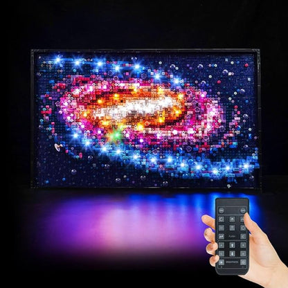 Upgraded Led Light Kit for Lego The Milky Way Galaxy Building Set Remote Control Version Compatible with Lego 31212 (Model Not Included)
