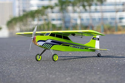 Balsa Wood Airplane Kits T05 Vogee-08 Training Plane 32 Wingspan Laser Cut Unassembled RC Flying Model Aircraft to Build for Adults (KIT+Motor+ESC+Servo+Prop+Flim Pack)