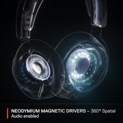 SteelSeries Arctis Nova Pro Wireless Xbox Multi-System Gaming Headset - Neodymium Magnetic Drivers - Active Noise Cancellation - Infinity Power System - Xbox, PC, PS5, PS4, Switch, Mobile - White