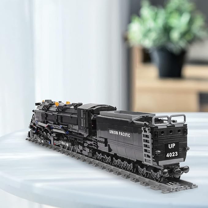 Steam Model Train Building Blocks Build The Train Building Bricks Set Large Locomotives Display Toy with Train TracksTop Present for Train Lovers (1608 Pcs)