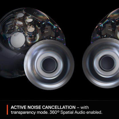 SteelSeries Arctis GameBuds for Xbox/PC/PS5/Switch/Mobile — Quick-Switch 2.4GHz+Bluetooth 5.3 — Active Noise Cancelling — Mobile App — Water Resistant IP55 — 40H Battery with Qi Charging Case - Black