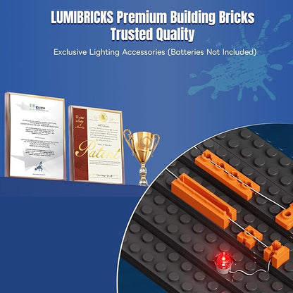 Barbershop Lighting Building Bricks Set - Street Fusion City Town Modular Playset Collection Display kit with Minifigures 2557 Pcs for Adults &amp Teens &amp Life Enthusiasts