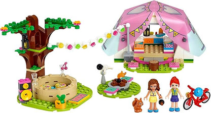 LEGO Friends Nature Glamping 41392 Building Kit Includes Friends Mia a Mini-Doll Tent and a Toy Bicycle (241 Pieces)