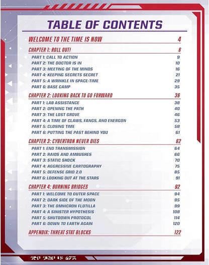 Renegade Game Studios Transformers RPG Adventure Book The Time is Now Hardcover Campaign Module for 4-6 Characters