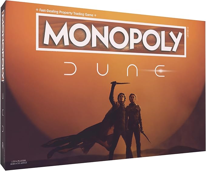 Monopoly: Dune | Play as The Ducal Ring Crysknife Gom Jabbar &amp More |Officially Licensed Collectible Game Based on The Movie Dune