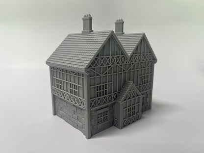 Paintable Tabletop Miniature Little Town Building Terrains - 18mm Scale Dioramas Building Set Scenery with Medieval Architecture Style by HAUTICO (HVillageHouses4-1)