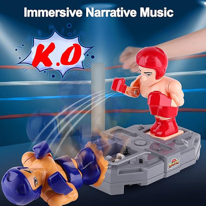 iPlay iLearn Electronic Boxing Toys RC Fighting Robots Kid Board Games Wrestling Battle Bots Interactive Punching Boxer Indoor Sports Playset Cool Birthday Gift 3 4 5 6 7 8-12 Year Old Boy Teen