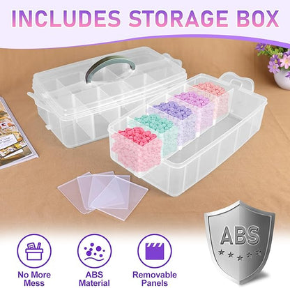 Cat Building Blocks with Organizer Bins | Black | Micro 3D Animal Building Blocks | 3000PCS | Gift for Adults and Kids | Home &amp Office Decor | RQ8890