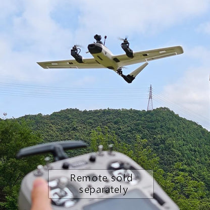 Buddy RC ZOHD Altus 980mm Wingspan Twin Motor V-Tail EPP FPV RC Airplane Glue-Less Assembly Portable Aircraft Compatible with GoPro/DJI Action Cameras for Long-Range Outdoor Adventures (PNP Version)
