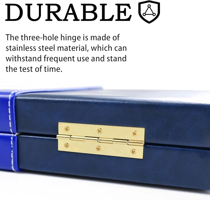Large Backgammon Sets for Adults - Classic Board Games for 2 Players Adults and Kids - Premium Backgammon Set 15 inch Board and 30 Backgammon Pieces in Quality PU Leather Case - Gift for Man (Blue)