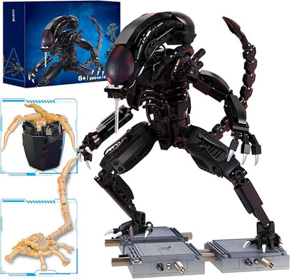 Xenomorph Action Figure Toy Building Set Compatible with Lego for AdultsCool Scary Toys Gifts for Boys and Girls 8-14 Years Up 616 pcs