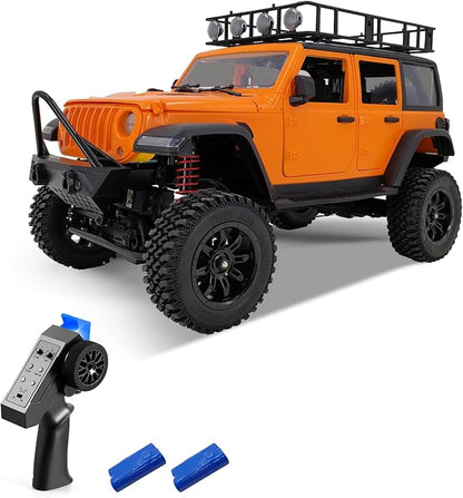 GoolRC 1:12 Scale 4 Wheel Drive Remote Control Car Off-Road Truck with Lights 2.4G Remote Control Crawler