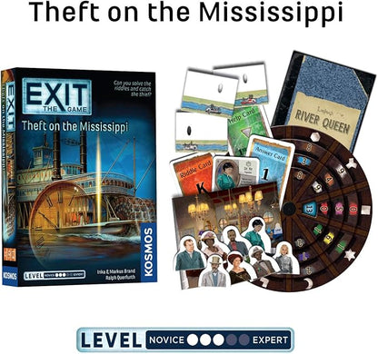 EXIT: The Game 4-Pack Escape Room Bundle | Season 4 | Theft on the Mississippi | Stormy Flight | Cemetery of the Knight | Enchanted Forest | Family-Friendly Cooperative Game | 1 to 4 Players