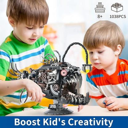 Mechanical Fish Building SetsOcean Animal Collection ToyAdults Home or Office DecorSTEM Building Gift for Teens Boys and Girls 8-14 (1038PCS)