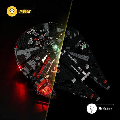 YEABRICKS LED Light for 75389 Star Wars The Dark Falcon Building Blocks Model (Building Set NOT Included)