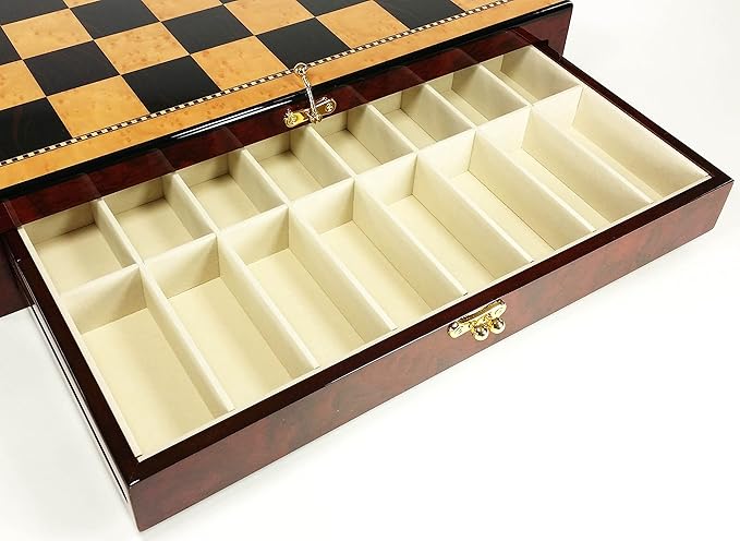 US Military Chess Set Army Navy Air Force or Marines. Choose 2 Branches of Men with 17 inch Walnut Color Storage Board (Navy vs Marines)