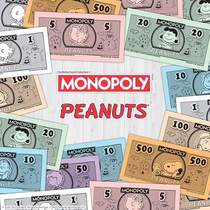 Monopoly Peanuts Board Game Play as Snoopy on Sled Baseball Cap Kite Eating Tree &amp More Officially Licensed and Collectible Monopoly Game Based On The Famous Comic Strip Peanuts