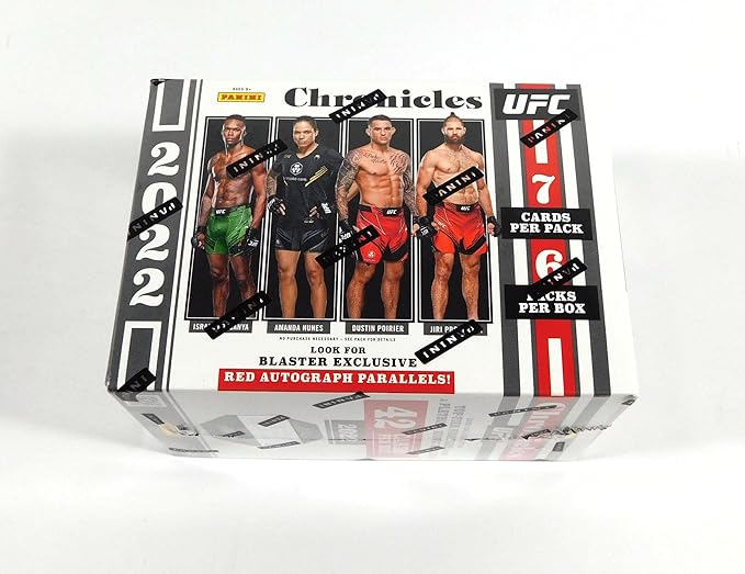 2022 UFC Chronicles Blaster Box 7 Cards per Pack 6 Packs Per Box Look for Possible Blaster Exclusive Red Autographs Parallels