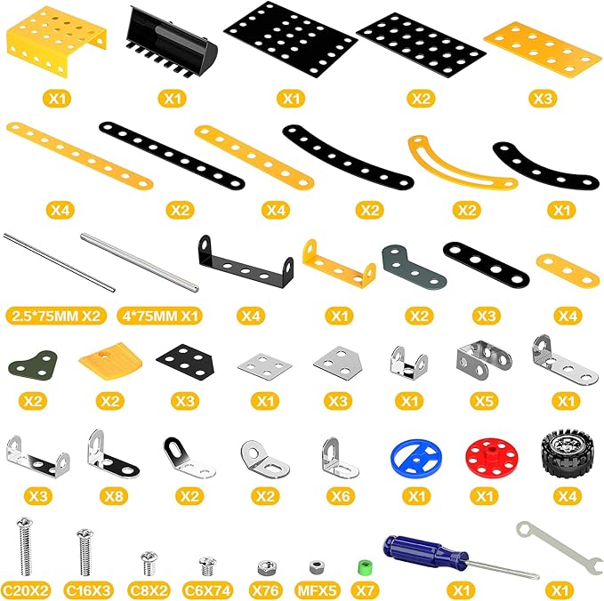 Lucky Doug Stem Building Projects Toys for Kids Boys 8 9 10 11 12 Year Old Metal Building Construction Model kit Building Blocks DIY Toy