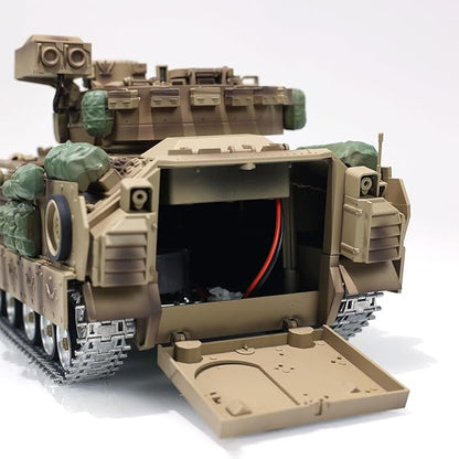 TOUCAN RC HOBBY US in Stock TD 1/16 RC Military Tank M2A2 Bradley Metal Tracks Wheels Infrared Barrel Recoil