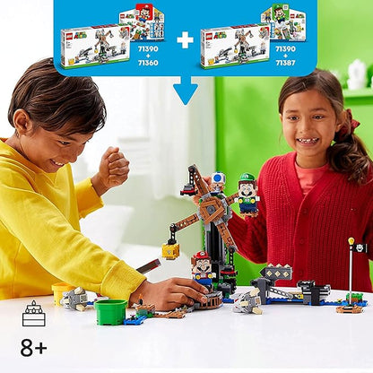 LEGO Super Mario Reznor Knockdown Expansion Set 71390 Building Kit Collectible Toy Playset for Kids New 2021 (862 Pieces)