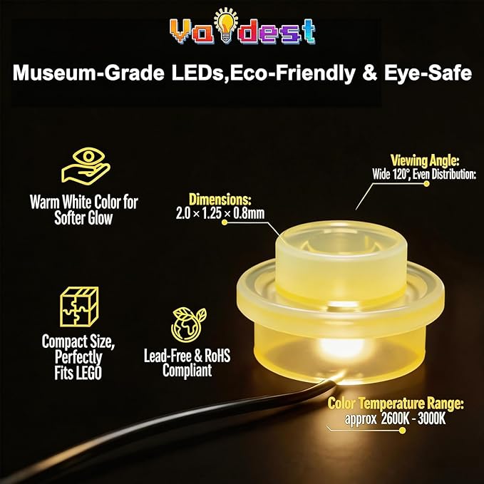 Vaodest Led Light for Lego 77072 Fortress Peely Bone SetDesign and Configuration Compatible with Model 77072(Led Light Only Not Building Block Kit)