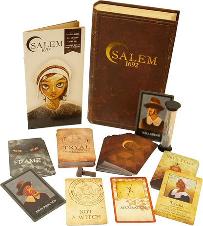 Facade Dark Cites Series Board Game of Strategy Deceit and Luck - Card Game for Teens Adults and Family - Salem 1692