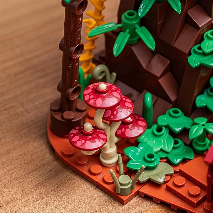 Dinosaur World Building Block SetPterosaur Dinosaur Park Sets for Boy 8-12Pterosaur and Volcano Scene Building SetsHome or Office Décor Sets for Boys 8-14(559pcs)