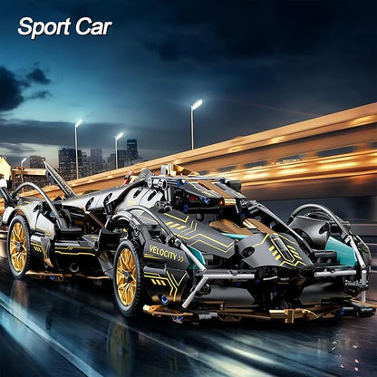 Sport Car Building Block Sets for AdultsRace Car Collectible 1:14 Model Scale Engineering Toy Birthday for Men Teens Boys Car Fans 8+ 8-12 12-16 13 14 14+
