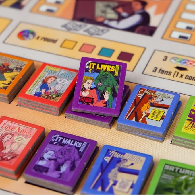 Age of Comics: The Golden Years | The Comic Book Publishing Game | Build Your Comic Empire During The Golden Age of Comics | Immersive Strategy Game for 1-4 Players 60-110 Mins Ages 14+