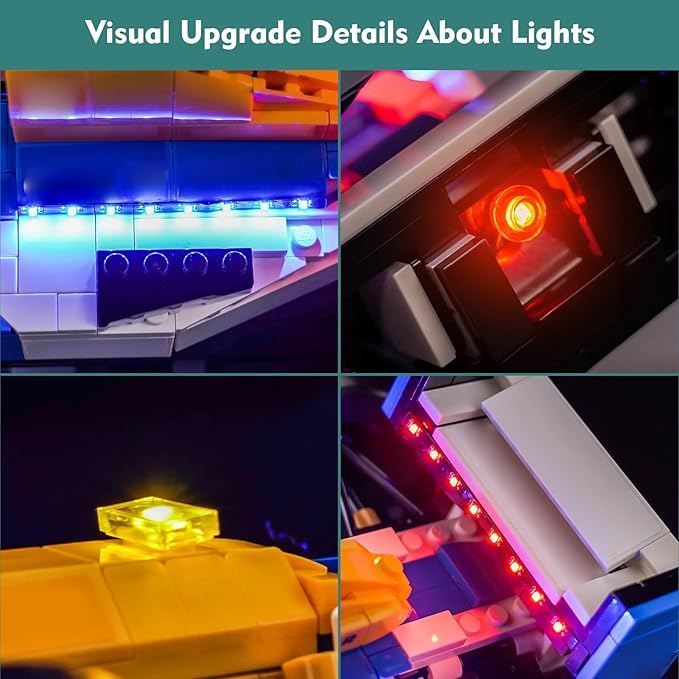 Light kit Compatible with Lego 10353 Williams Racing FW14B mit Nigel Mansell - No Model Only Light LED Lighting Accessories Compatible with Lego 10353 Set (RC Version)