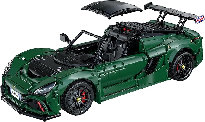 CaDA C61511W 1:8 Lotus Exige Cup 430 Building Block Set Officially Licensed Super Sports Car Model with MOC Collaboration 3730PCS Collectible Racing Car Kit for Adults Enthusiasts