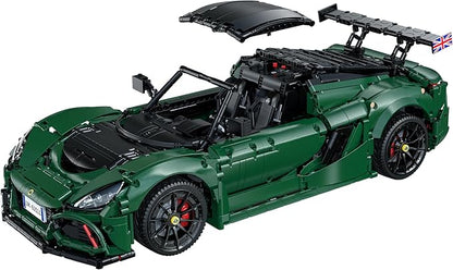 CaDA C61511W 1:8 Lotus Exige Cup 430 Building Block Set Officially Licensed Super Sports Car Model with MOC Collaboration 3730PCS Collectible Racing Car Kit for Adults Enthusiasts