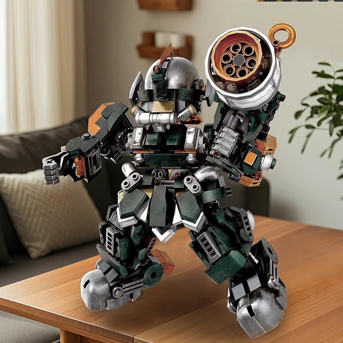HIGH GODO Mech Robot Building Set Destroy Warrior City Soldier Mech Model Building Kit with Weapons Creative Cool Robots Toys Gift for Teens Adults 14+ (587 PCS)